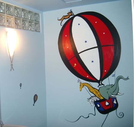 hot air balloon bathroom