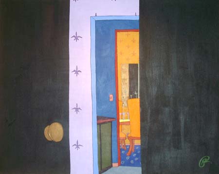 through the kitchen