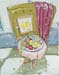 fruit bowl two fluer de lis