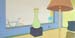 green vase